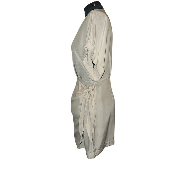 & Other Stories Quiet Luxury Minimalist Career Relaxed Wrap Mini Dress Size 10 - Picture 4 of 7